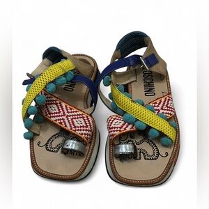 Moschino Multicolor Canvas Sandels Spring/Summer 2017 Men’s Size 41 IT